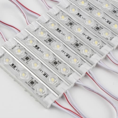 โมดูลไฟ LED แบบกำหนดเอง IP67 กันน้ำ PVC Injection DC12V SMD3030 สำหรับงานโฆษณา