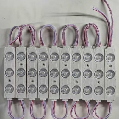 โมดูล LED ฉีด 3LED สว่างพิเศษ 12V กันน้ำ IP65 1.5w โมดูล LED สำหรับป้ายโฆษณา