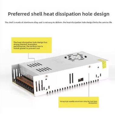 การเปลี่ยนไฟฟ้า AC เป็น DC 12V 10A 20A 30A Led Adaptor Transformer สําหรับไฟ LED