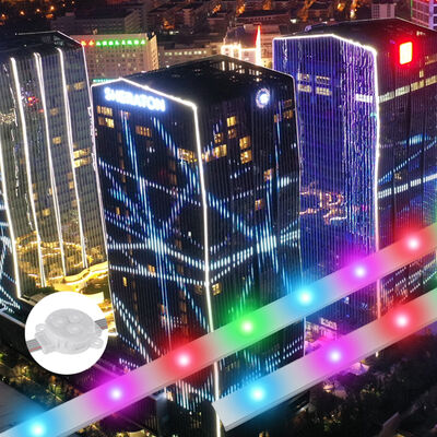 ไฟคริสต์มาสกลางแจ้งแบบถาวร โปรไฟล์อะลูมิเนียม RGB ที่อยู่ได้ กันน้ำ 30 มม. IP67 สำหรับการตลาดโดยตรง