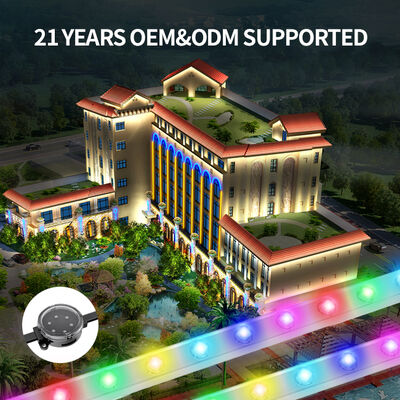 ไฟจุด LED ขนาด 48 วอลต์ ระยะไกล พร้อมชิป LED 3535 ชิป สําหรับคริสต์มาส สวนสนุก การตกแต่งภูมิทัศน์ ระบบแสงเทศกาลกลางแจ้ง