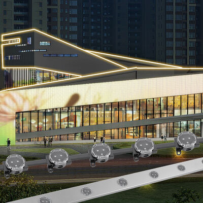 ไฟเส้น LED กันน้ำภายนอกอาคารระดับ IP67 ขนาด 30 มม. สำหรับอาคาร