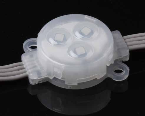 ราคาโรงงาน กลางแจ้ง RGB Led Point Light สีเต็ม 30 มม DC12V IP67 กันน้ํา Led Pixel Light