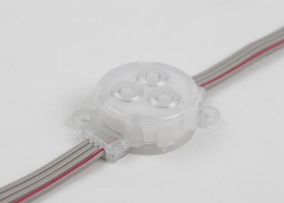 ไฟ LED RGB แบบจุด 30 มม. DC12V สำหรับภายนอกอาคาร กันน้ำ IP67