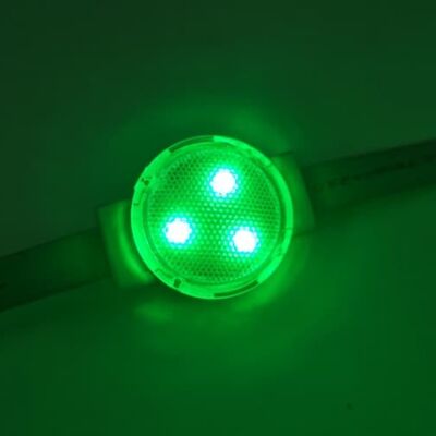 IP67 12V 30mm PC RGB Pixel LED Point Light สําหรับการตกแต่งอาคารกลางแจ้ง