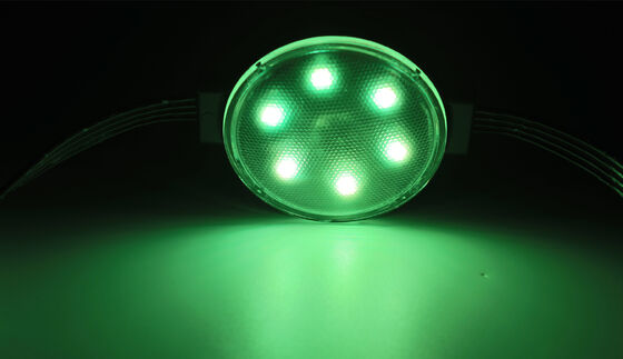 แหล่งกำเนิดแสง LED Pixel Point สำหรับอาคารภายนอกอาคาร IP67 24V 50 มม. 1W สำหรับภายนอกอาคาร 1800K-6500K