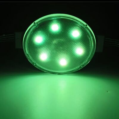 50mm 24V SMD3535 IP67 กันน้ํา LED จุดแสงยืดหยุ่น 120 มุมรังสี PC วัสดุแสง