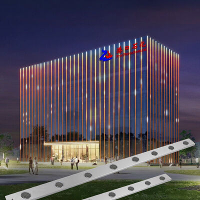 ไฟ LED RGB สีเต็มรูปแบบ 50 มม. DC24V กันน้ำ IP67 สำหรับตกแต่งผนังภายนอก