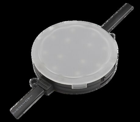 ไฟพิกเซล RGBW DC24V ขนาด 80 มม. DMX512 IP67 กันน้ำ มุมลำแสง 120° ทน UV