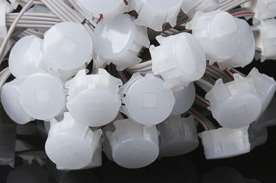 ไฟ LED พิกเซล 20 มม. RGB DC12V IP67 กันน้ำ 0.3W สำหรับแสงในร่มและกลางแจ้ง