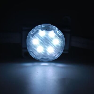 ไฟ LED จุดกันน้ำทนทาน ขนาดเส้นผ่านศูนย์กลาง 30 มม. ใช้ไฟ DC24V พร้อมส่วนประกอบ LED SMD3535 สว่าง ประหยัดพลังงาน