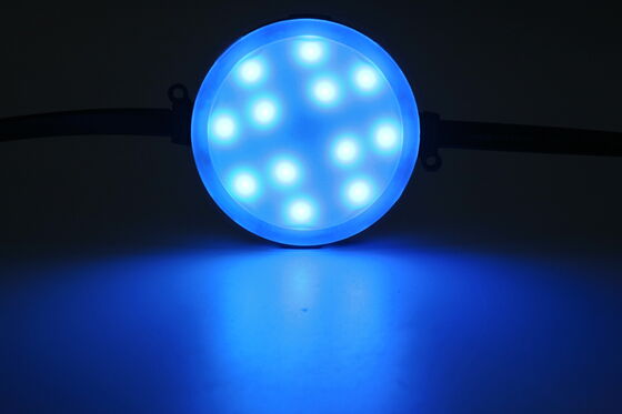 Waterproof 80mm LED Point Light | IP67, RGBY Colors, PC Housing for Outdoor Building Lighting