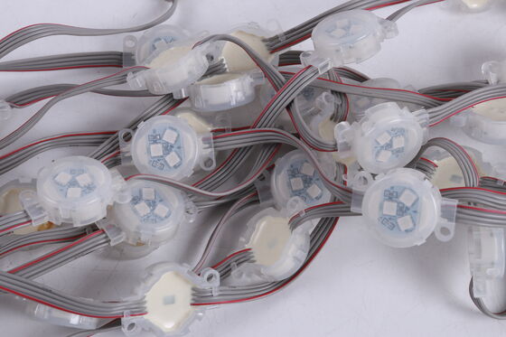 IP67 ไฟ LED กันน้ำแบบจุดไฟตกแต่งถนน RGB สีเต็มรูปแบบเพื่อบรรยากาศรื่นเริงและศิลปะ