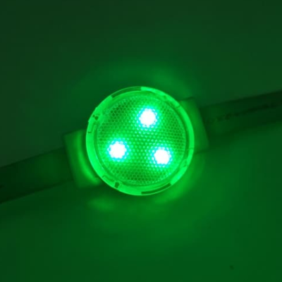IP67 กันน้ำ 30 มม.DC24V RGB LED Point Light SMD3535 พิกเซลสำหรับอาคารพาณิชย์ Facade สถาปัตยกรรมแสง