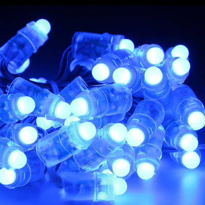 สีน้ำเงิน IC16716 9 มม. 0.1W แอดเดรส LED Light String