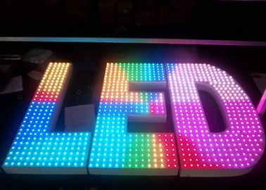 ป้ายโฆษณากลางแจ้ง LED ป้ายโฆษณาสัญญาณไฟ LED สำหรับ บริษัท 1 เมตรสูง
