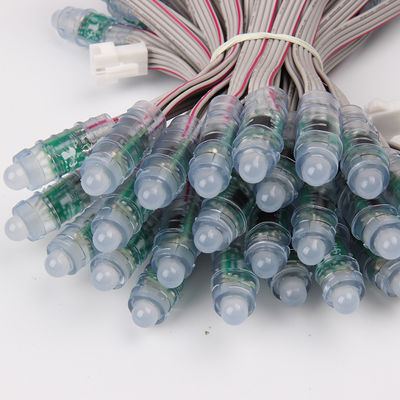 SPI ไฟ LED พิกเซลกันน้ำ PVC GLUE Ws2811 1903 RGB 12 มม. IP67