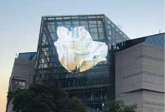 DMX512 Control SMD5050 LED Colorful Mesh Video Display for Advertising Screen