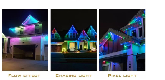 ไฟวันหยุดถาวร WS2811 2904 Ic Christmas Lights สวนสนุก 30mm Pixel Rgb RGBW Led Point Light