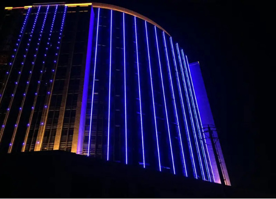 การเขียนโปรแกรม Outdoor Facade Lighting IP67 Pixel 30mm 5050 3535 RGB LED Pixel Light
