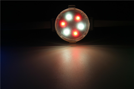40 มม. RGB LED Pixel Light แนวนอน Waterproof Addressable LED Point Light